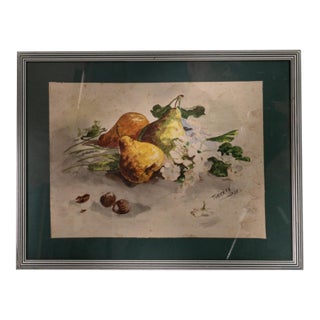 Mid 20th Century France Green Wood Painting For Sale