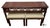 Wood Vintage Henkel Harris Virginia Galleries Collection Chippendale Style Mahogany Console Table & Pair of Upholstered Stools For Sale - Image 7 of 12