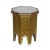 Moroccan Golden Metal Side Table For Sale - Image 4 of 6