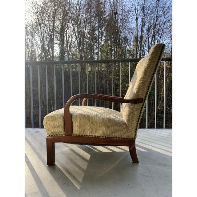 Scandinavian Art Deco Armchair in Teak, 1930 For Sale - Image 15 of 18