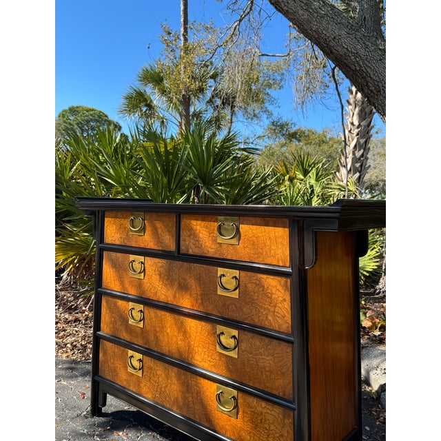 A striking and highly collectible Raymond K. Sobota for Century Furniture Chin Hua Collection chest, showcasing the iconic...