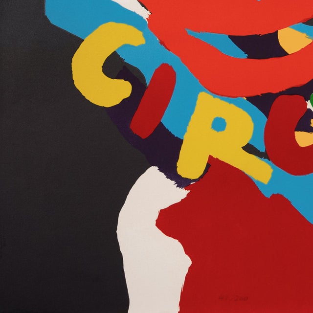Paper 'Circus' by Karel Appel, 1978, Paris, Cobra, Venice Biennale, Guggenheim, Indianapolis For Sale - Image 7 of 9