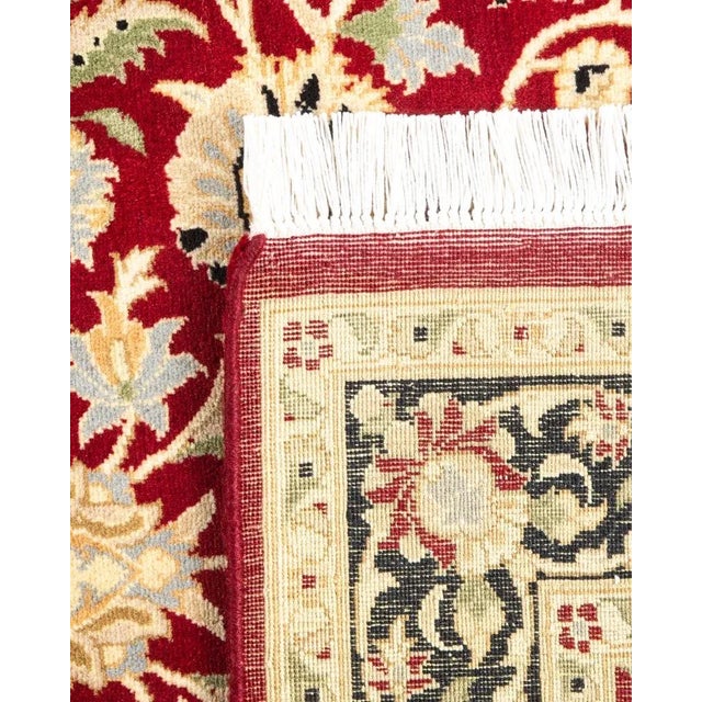 2000 - 2009 Mogul, One-of-a-Kind Hand-Knotted Area Rug in Red, 3' 1" x 5' 3" For Sale - Image 5 of 8