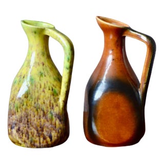 Ceramic Pitchers from Poitiers D'accolay, Set of 2 For Sale