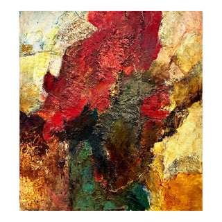 Abstract Expressionism in a Mid-Century Modern Impasto Painting For Sale