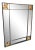 Hollywood Regency Iron & Brass Griffin Wall Mirror Large For Sale