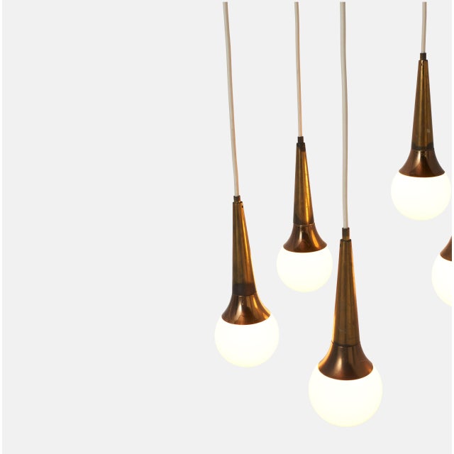 Mid-Century Modern 1950s Cascading Chandelier by Stilnovo For Sale - Image 3 of 6
