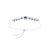 Mid 20th Century Modernist 5.86 Ct Blue Sapphire and Diamond Adjustable Bracelet in 14k Gold For Sale - Image 5 of 14