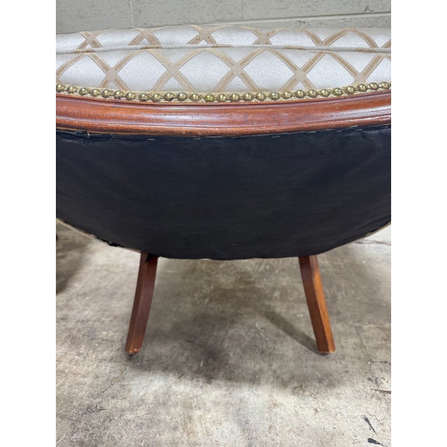 1950s Slipper Chairs - A Pair For Sale In Richmond - Image 6 of 8