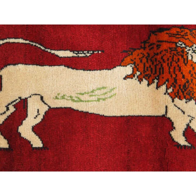 Persian Vintage Hand-Knotted Persian Gabbeh Rug 2'3" X 3'1" For Sale - Image 3 of 6