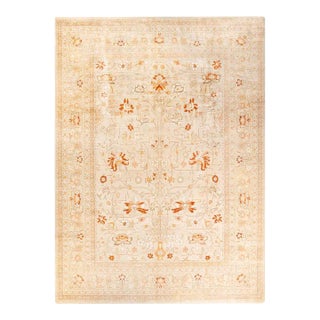 Mogul, One-of-a-Kind Hand-Knotted Area Rug in Ivory, 9' 3" x 12' 6" For Sale