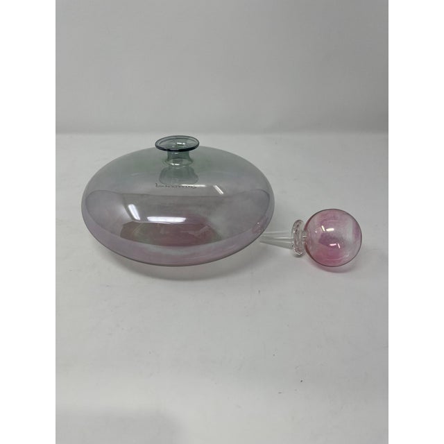 2010s Beautiful Murano Glass Vase With Stopper For Sale - Image 5 of 7