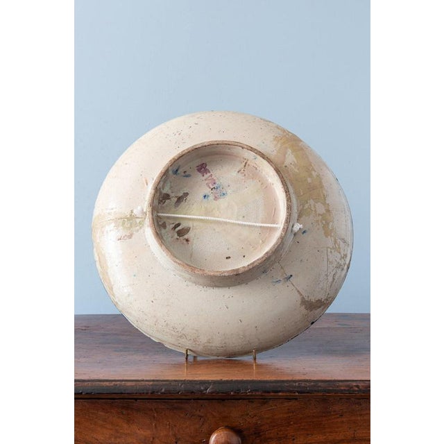 Moroccan Fez Blue & White Ghotar Dish, 1800s For Sale - Image 6 of 7