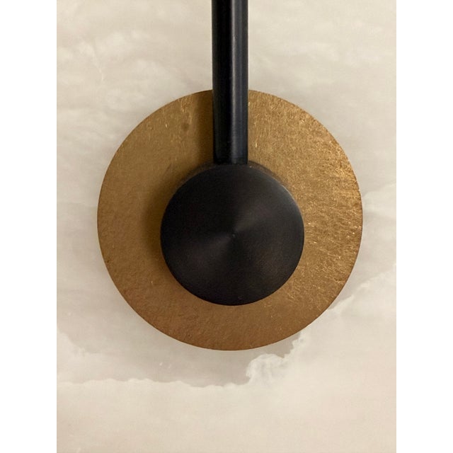 Allied Maker Ada Aperture Alabaster Sconce For Sale In New York - Image 6 of 6