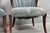 Vintage French Hollywood Regency Mahogany Saber Leg Parlor Lounge Chair - A Pair For Sale - Image 15 of 16