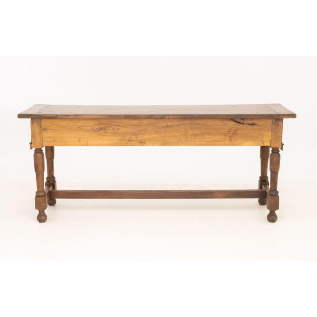 Italian Baroque Style Walnut Library Table For Sale - Image 9 of 9