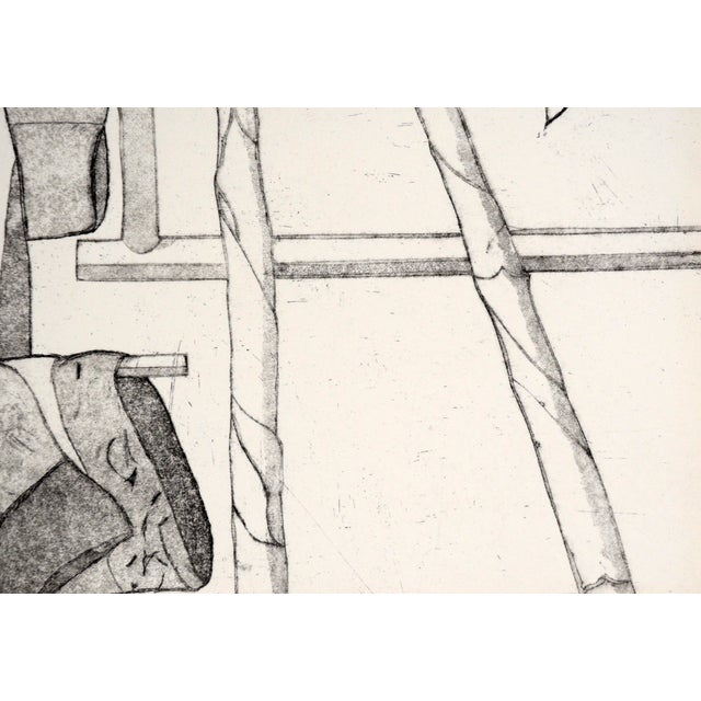 Hanging Cloth to Dry - Etching on Paper (#8/15) For Sale - Image 4 of 7