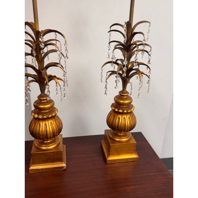 Vintage Italian Regency Table Lamps, Pair For Sale - Image 4 of 12