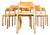 Blonde Stacking Dining Chairs, 1960s, Set of 6 For Sale