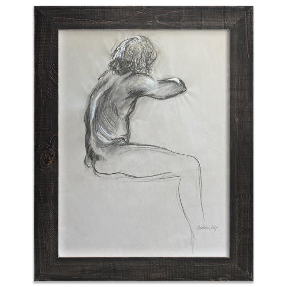 2020s Original Life Drawing, "Curley" For Sale - Image 5 of 5