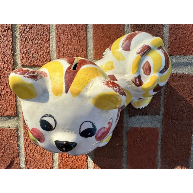 Figurative Vintage Italian Cat Piggy Bank For Sale - Image 3 of 8