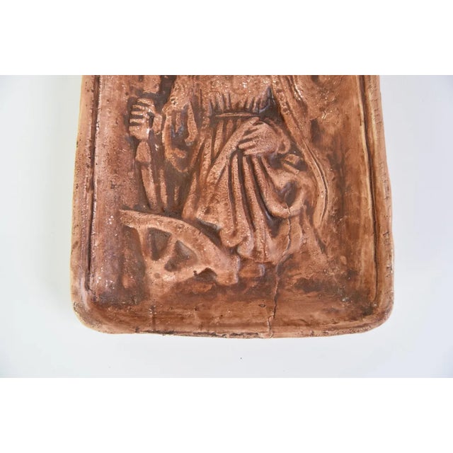 1950s Mid-Century Plaster Wall Sculpture, 1950s For Sale - Image 5 of 10