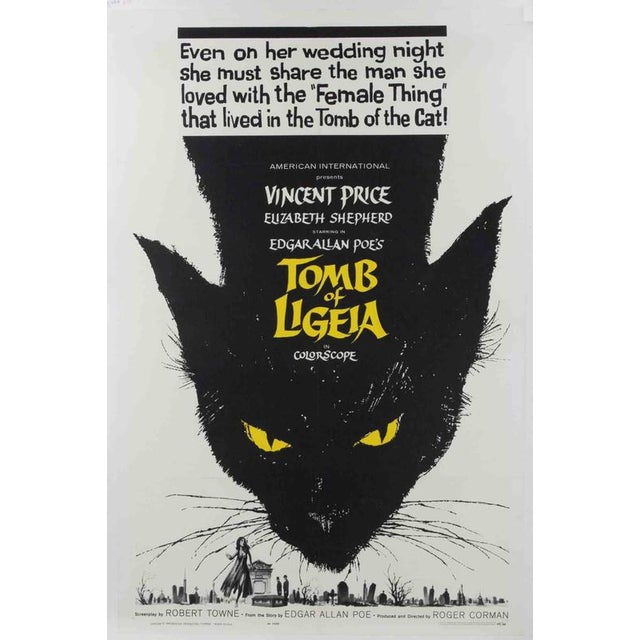 U.S. One-Sheet (27 × 41 in.), American International Pictures. Directed by Roger Corman, starring Vincent Price, Elizabeth...