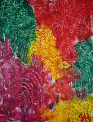"Summer Grasses" Large Contemporary Impressionist Painting by Sax Berlin