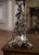 French Mid-Century French Louis XV Silvered Bronze Surtout With Glass Bowl For Sale - Image 3 of 8