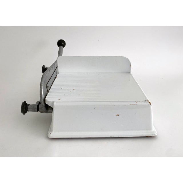 French La Fromagerie Enamel Cheese Slicer For Sale - Image 4 of 9