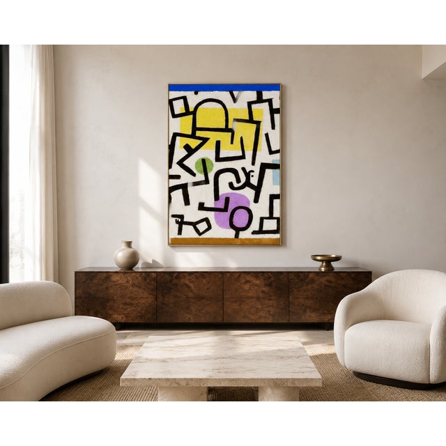 Contemporary 1938 Rich Port Modernist Multicolor Fine Art Print by Paul Klee — 40" X 60" For Sale - Image 3 of 8