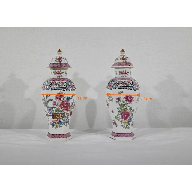 Chinese Hexagonal Vases in Earthenware For Sale - Image 17 of 18