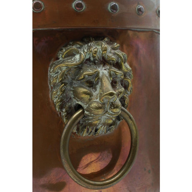 Late 19th Century Late 19th Century English Covered Copper Bucket or Coal Hod For Sale - Image 5 of 9