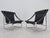 Set of Mid-Century Chrome and Leather Armchairs, 1970s For Sale - Image 15 of 17