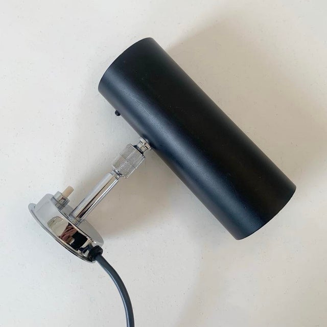 Vintage Model 31 B Black Sconce by Gino Sarfatti for Arteluce, 1950s For Sale - Image 10 of 18