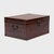 Antique Chinese Lacquered Hide Scholar's Trunk, Early 20th Century For Sale - Image 4 of 8