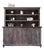 Macao Rustic Farmhouse Loft Sideboard / Hutch - Charcoal For Sale