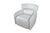 The "Mina" swivel armchair by Alberta of Italy (Model 2MNAPGR) showcases a sleek, futuristic silhouette defined by its...