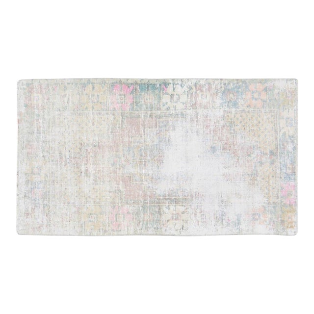 Vintage Turkish Anatolian Hand Knotted Wool Rug, 2'6x4'5 For Sale