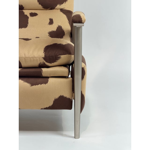 Ethan Allen Radius Recliner in Patterned Fabric For Sale - Image 9 of 11