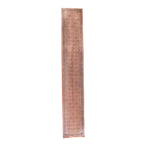 Extremely Fine Persian Tabriz Mahi Design Woven by the Artist Master Weaver Runner 2'9'' X 14'