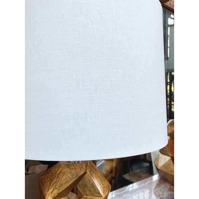 Early 21st Century Christopher Guy Gold Mahogany Table Lamps - a Pair For Sale - Image 5 of 10