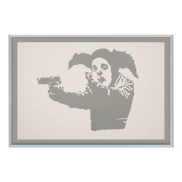 Banksy, Clown Skateboard Lick Shot, 2024, Print For Sale