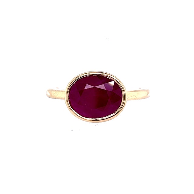 Natural Ruby Ring 6.5 14k Yellow Gold 4.51 TCW Certified For Sale - Image 12 of 18