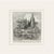 Early 1900's Small Antique French Landscape of l'Ile De Silence in France, Graphite Drawing on Paper With Mat For Sale