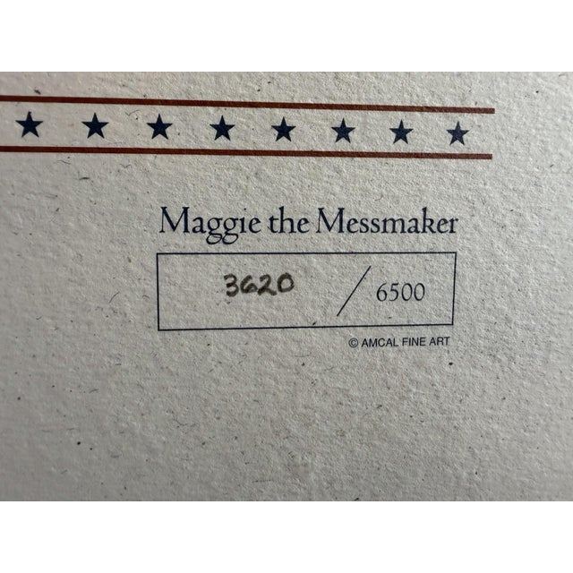 1990s Charles Wysocki Signed/Numbered Print "Maggie the Messmaker" For Sale - Image 10 of 10