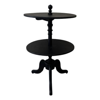Side Table in Black Wood For Sale