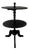 Side Table in Black Wood For Sale