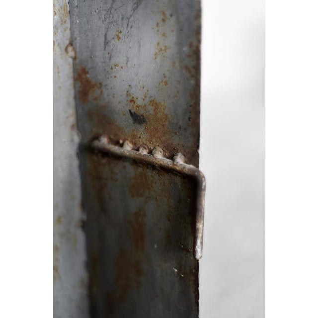 Large Vintage Polish Industrial Metal Letter R, 1950s For Sale - Image 11 of 12