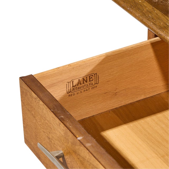 Lane Acclaim Mid Century Walnut Console Table For Sale - Image 9 of 9